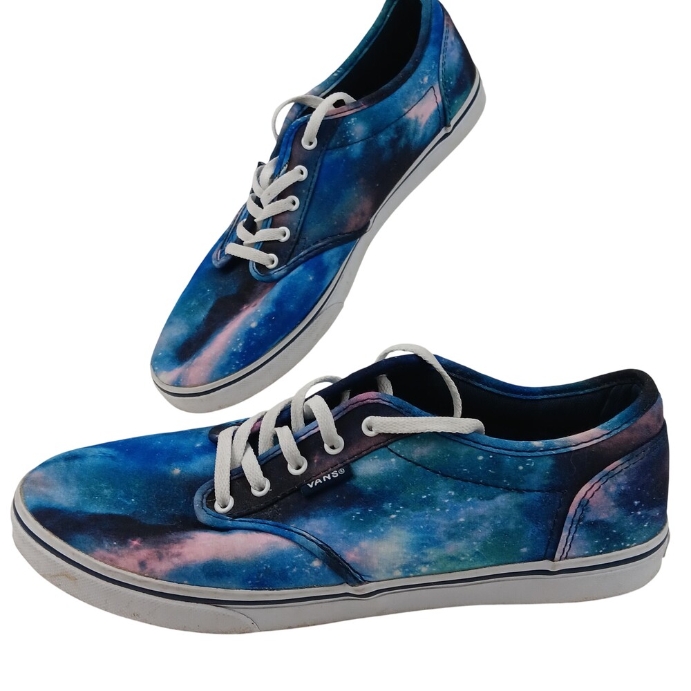 Vans Shoes Womens Size 7.5 Galaxy Print Lace Up Low Top Casual Canvas Sneakers